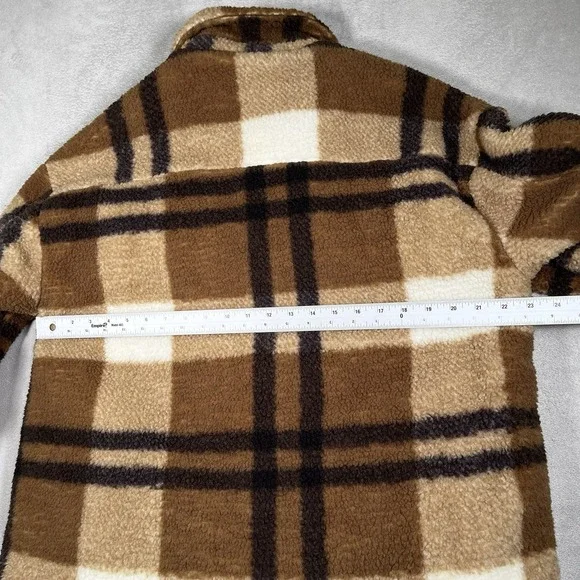 Stoic MTN High Pile Fleece Jacket Women Large Lined Button Up Warm Cozy-EUC - Picture 8 of 9